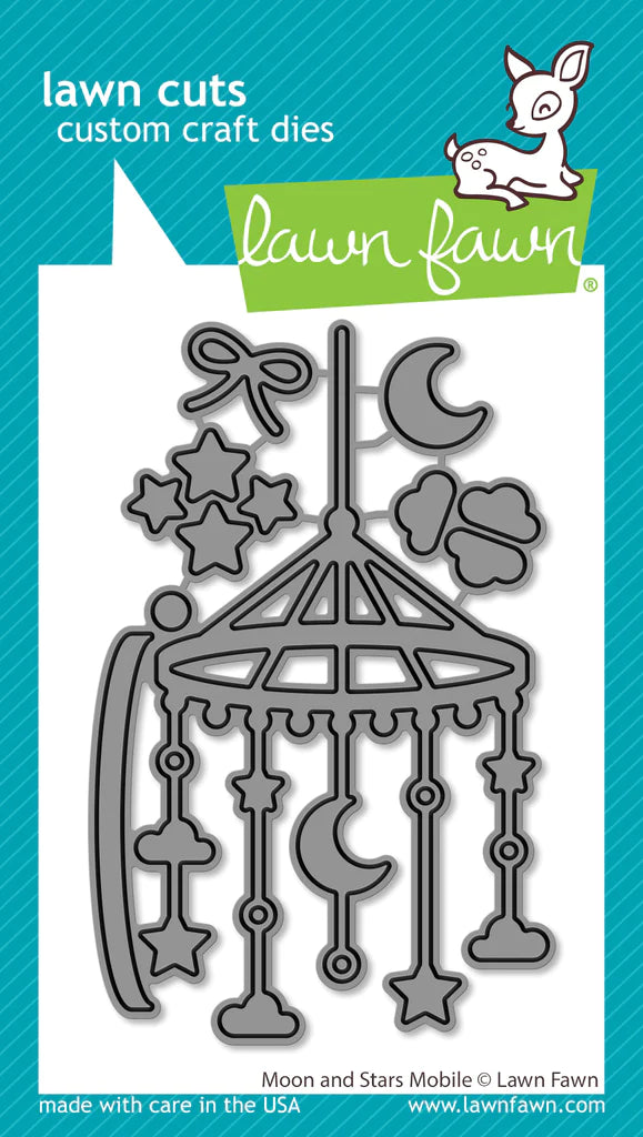 Lawn Fawn - moon and stars mobile - Lawn Cuts - Dies - Design Creative Bling