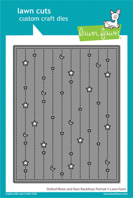 Lawn Fawn - dotted moon and stars backdrop: portrait - Lawn Cuts - Dies - Design Creative Bling