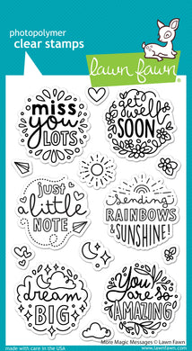 Lawn Fawn - more magic messages - clear stamp set - Design Creative Bling