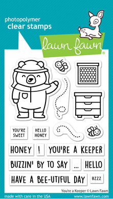 Lawn Fawn-Clear Stamps-you're a keeper - Design Creative Bling