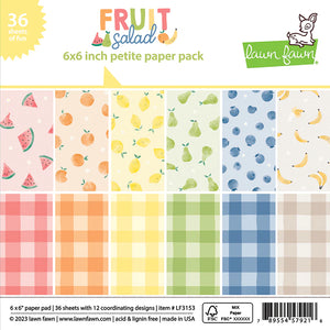 Lawn Fawn - fruit salad petite paper pack - 6 x 6 Petite Paper Pack