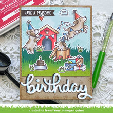 Carica l&#39;immagine nel visualizzatore di Gallery, Lawn Fawn - pawsome birthday - clear stamp set - Design Creative Bling
