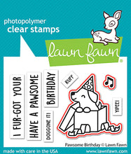 Load image into Gallery viewer, Lawn Fawn-Lawn Cuts-Dies-pawsome birthday lawn cuts - Design Creative Bling
