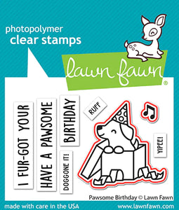 Lawn Fawn-Lawn Cuts-Dies-pawsome birthday lawn cuts - Design Creative Bling