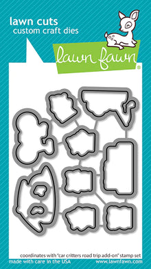 Lawn Fawn-Lawn Cuts-Dies- car critters road trip add-on - Design Creative Bling