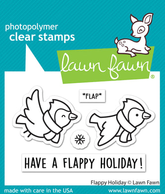 Lawn Fawn - flappy holiday - clear stamp set - Design Creative Bling