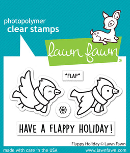 Lawn Fawn - flappy holiday - clear stamp set
