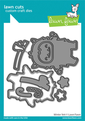 Lawn Fawn - winter yeti - lawn cuts - Design Creative Bling