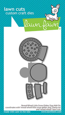 Lawn Fawn - reveal wheel little snow globe: dog add-on - lawn cuts - lawn cuts - Design Creative Bling