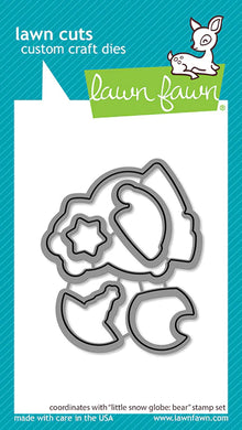 Lawn Fawn - little snow globe: bear lawn cuts - lawn cuts - lawn cuts - Design Creative Bling