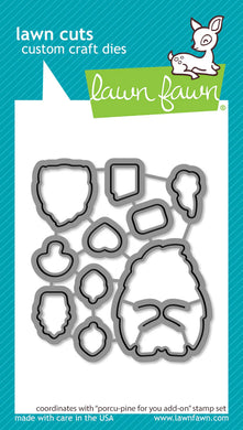 Lawn Fawn - porcu-pine for you add-on - lawn cuts - lawn cuts - Design Creative Bling