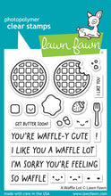 Charger l&#39;image dans la galerie, Lawn Fawn -a waffle lot  - clear stamp set - Design Creative Bling
