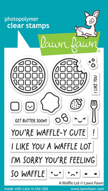 Lawn Fawn -a waffle lot  - clear stamp set - Design Creative Bling