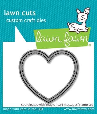 Lawn Fawn - magic heart messages - lawn cuts - Design Creative Bling