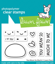 Load image into Gallery viewer, Lawn Fawn - you mean so mochi - clear stamp set - Design Creative Bling
