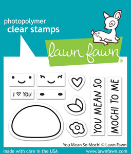 Lawn Fawn - you mean so mochi - clear stamp set - Design Creative Bling