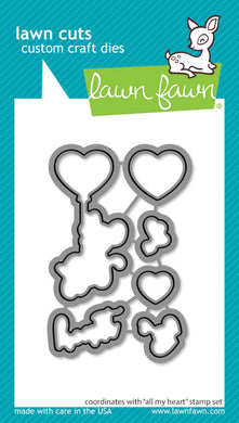 Lawn Fawn - all my heart - lawn cuts - Design Creative Bling