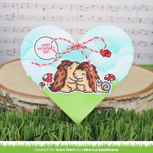 Lawn Fawn - heart pouch - lawn cuts - Design Creative Bling