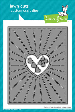 Lawn Fawn -  radiant heart backdrop - lawn cuts - Design Creative Bling