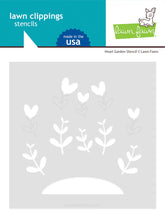 Cargar imagen en el visor de la galería, Lawn Fawn - heart garden stencil - lawn cuts - Design Creative Bling
