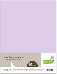 Lawn Fawn-lilac Cardstock-8.5x11