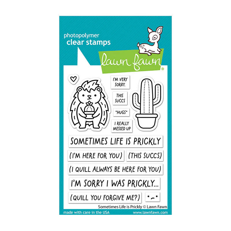 Lawn Fawn-Clear Stamps-Sometimes Life is Prickly - Design Creative Bling