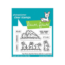 Cargar imagen en el visor de la galería, Lawn Fawn-Clear Stamps-Hey There, Hayrides! Bunny Add-on - Design Creative Bling
