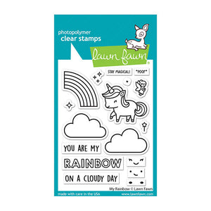 Lawn Fawn-Clear Stamps-My Rainbow - Design Creative Bling