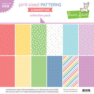 Lawn fawn - pint-sized patterns summertime collection pack - 12x12 - Design Creative Bling