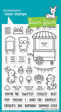 Lawn Fawn-Clear Stamps-treat cart - Design Creative Bling