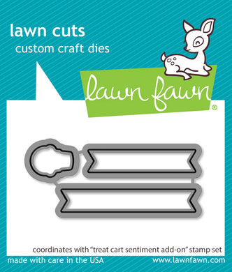 Lawn Fawn - treat cart sentiment add-on - lawn cuts - Design Creative Bling