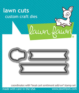 Lawn Fawn - treat cart sentiment add-on - lawn cuts - Design Creative Bling