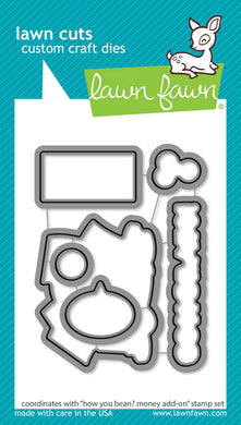 Lawn Fawn - how you bean? money add-on lawn cuts - lawn cuts - Design Creative Bling