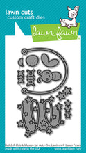 Load image into Gallery viewer, Lawn Fawn - build-a-drink mason jar add-on: lantern lawn cuts - lawn cuts - Design Creative Bling
