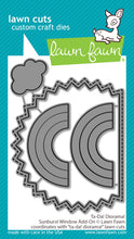 Load image into Gallery viewer, Lawn Fawn -  ta-da! diorama! sunburst window add-on lawn cuts - lawn cuts - Design Creative Bling
