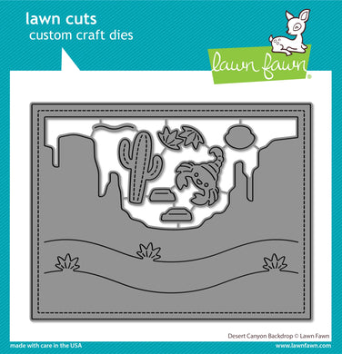 Lawn Fawn - desert canyon backdrop lawn cuts - lawn cuts - Design Creative Bling