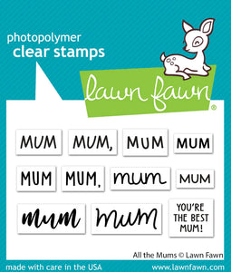 Lawn Fawn -all the mums- Clear photopolymer Stamps -