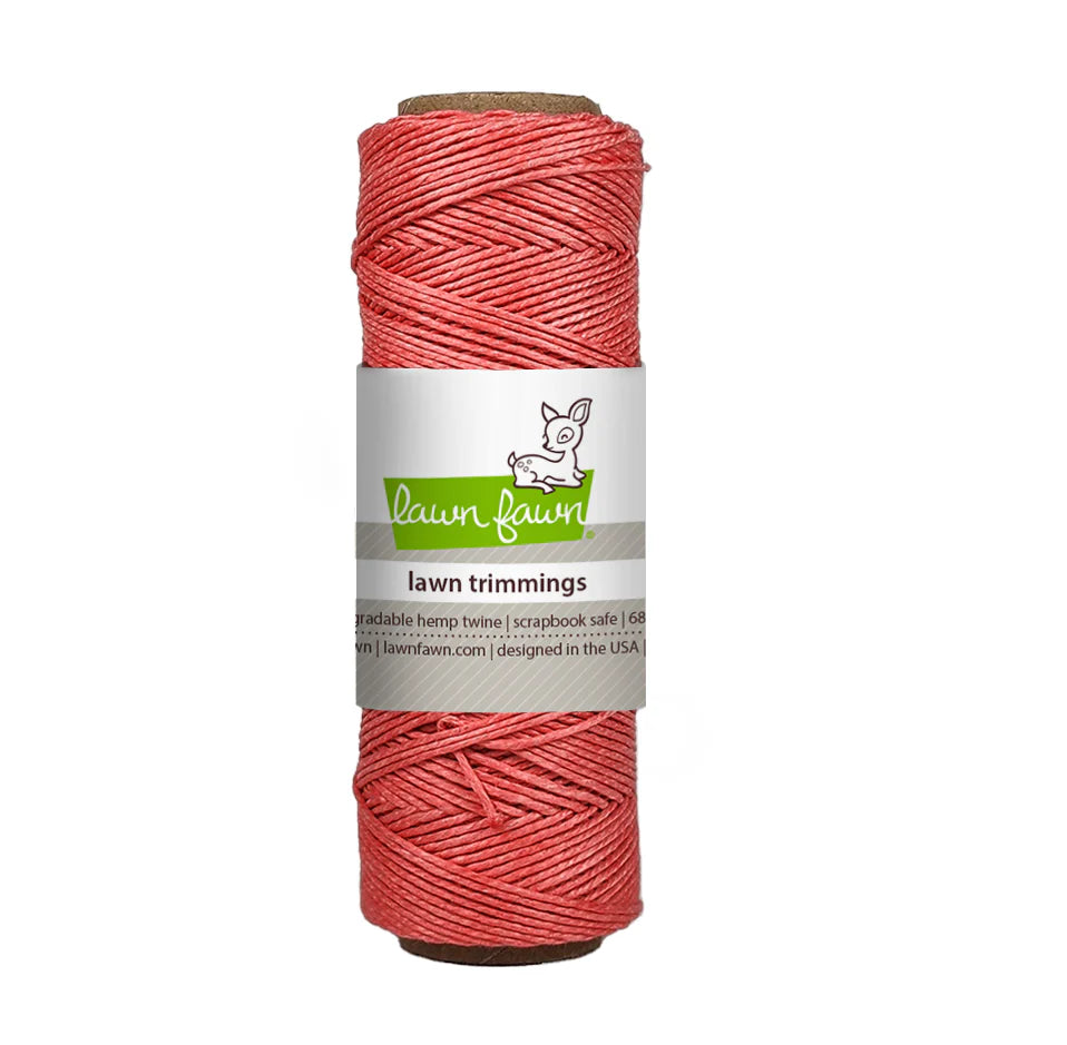 Lawn Fawn - Lawn Trimmings - coral hemp twine - Design Creative Bling