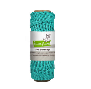 Lawn Fawn - Lawn Trimmings - turquoise hemp twine - Design Creative Bling