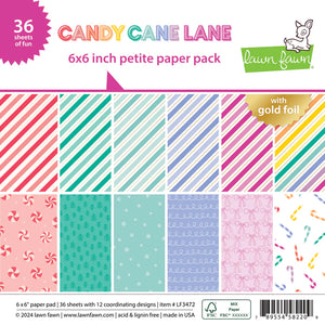 Lawn Fawn-candy cane lane petite paper pack 6 x 6