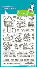 Load image into Gallery viewer, Lawn Fawn - little woodland library - clear stamp set
