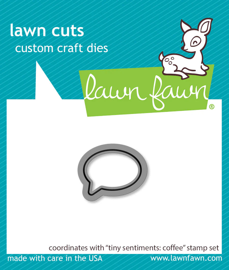 Lawn Fawn-tiny sentiments: coffee-Lawn Cuts-Dies