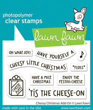 Load image into Gallery viewer, Lawn Fawn - cheesy christmas add-on - clear stamp set
