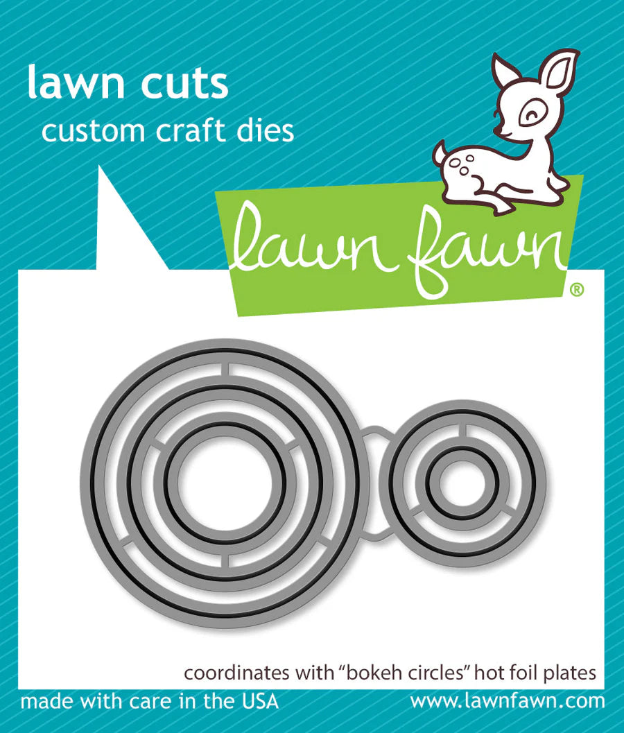 Lawn Fawn-bokeh circles hot foil plates-Lawn Cuts-Dies