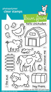 Lawn Fawn - simply celebrate more critters add-on - clear stamp set