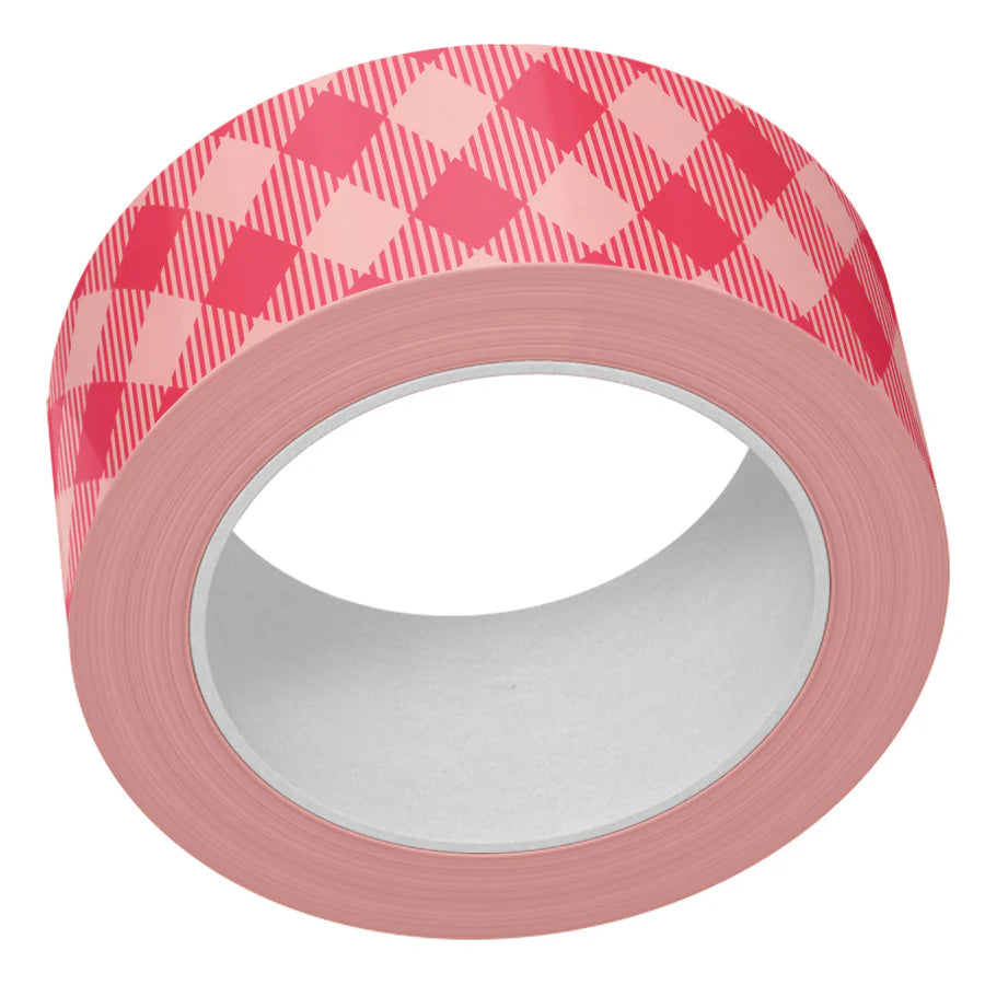 Lawn Fawn - pink gingham - Washi Tape - - Design Creative Bling
