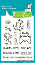 Load image into Gallery viewer, Lawn Fawn-Clear Stamps-  valentine mice
