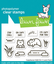 Load image into Gallery viewer, Lawn Fawn - capybaras! add-on - clear stamp set - Design Creative Bling

