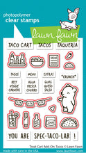 Charger l'image dans la galerie, Lawn Fawn - treat cart add-on: tacos lawn cuts - lawn cuts - Design Creative Bling
