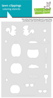 Lawn Fawn - pick of the patch coloring stencil - lawn cuts - Design Creative Bling